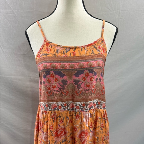 Boho Floral Ruffle Hem Cami Dress* - Picture 9 of 11